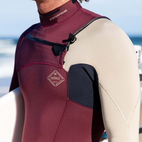 Soöruz Surfwear-Combinaison Fighter 4/3Mm Oysterprene Chest Zip-3