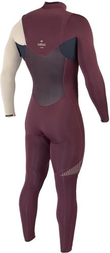 Soöruz Surfwear-Combinaison Fighter 4/3Mm Oysterprene Chest Zip-4