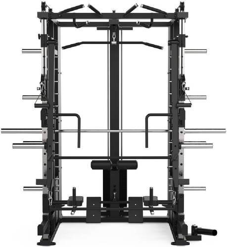 Titanium Strength-Multipower - Machine Smith avec Double Poulie + Rack + Poulie Haute et Basse + 270 kg de Plaques Incluses B300-1