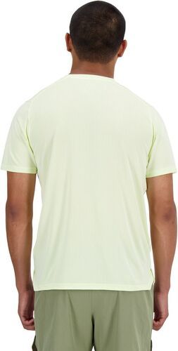 NEW BALANCE-New balance athletics t shirt lime light heather  tee shirt de running-2