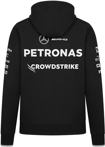 MERCEDES AMG PETRONAS MOTORSPORT-Sweat À Capuche Équipe Mercedes AMG Petronas Officiel Formule 1 Noir Homme-image-1