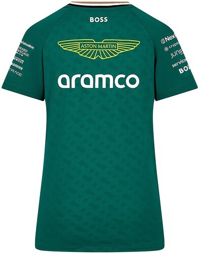ASTON MARTIN F1 TEAM-T-shirt Équipe Aston Martin Officiel Formule 1 Femme Vert-image-1