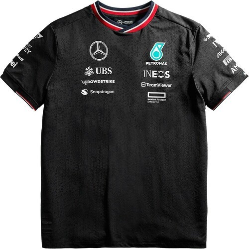 MERCEDES AMG PETRONAS MOTORSPORT-T-shirt Team Driver Mercedes AMG Petronas Officiel Formule 1 Femme Noir-image-1