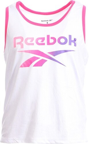 REEBOK-Débardeur Blanc/Rose Fille Reebok C74149-image-1