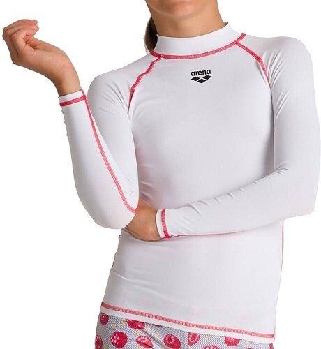 ARENA-Maillot Lycra Manches longues Blanc Fille Arena Rash-image-1