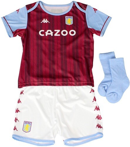 KAPPA-Aston Villa Kit Domicile Rouge Bébé Kappa 2021/2022-image-1