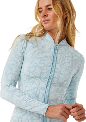 RIP CURL-Rip Curl Femmes Sun Chaser Gilet Lycra Zippé à Manches Longues 16-4