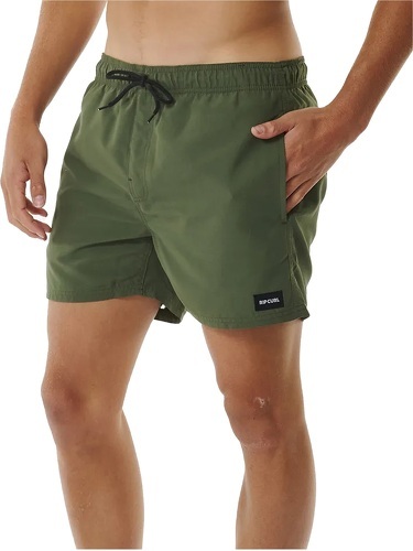 RIP CURL-Rip Curl Hommes Short De Volley 15" Décalé - Dark Olive-1