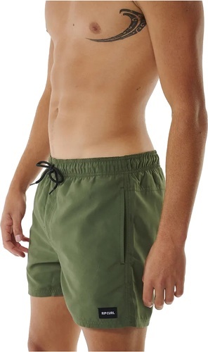 RIP CURL-Rip Curl Hommes Short De Volley 15" Décalé - Dark Olive-4