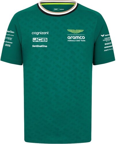 ASTON MARTIN F1 TEAM-T-shirt pilote Fernando Alonso Aston Martin Officiel Formule 1 Homme Vert-image-1