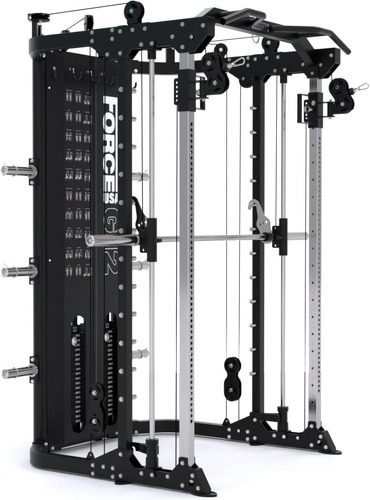 Force USA-G12™ V2 All-In-One Trainer - Double Poulie (2 x 100 kg), Machine Smith, Rack et Presse pour les Jambes-0