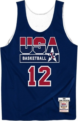 Mitchell & Ness-Maillot Authentique Team Usa Reversible Practice John Stockton-0