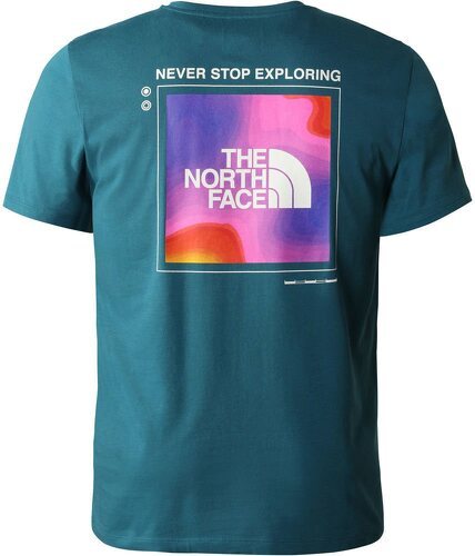 THE NORTH FACE-T Shirt Foundation Graphic Blue Coral-1