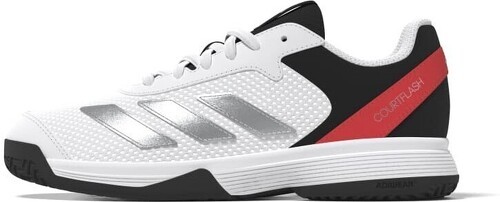 adidas Performance-COURTFLASH K FTWR WHITE/SILVER MET./BRIGHT RED-0