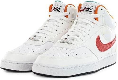 NIKE-Baskets Nike Court Vision Mid Next Nature blanc/rouge-1
