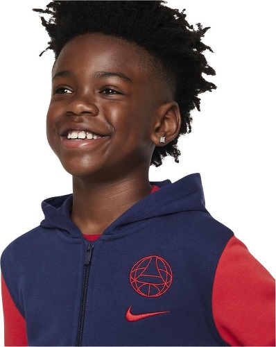 NIKE-Paris Saint Germain Felpa Nike Club Full Zip (Da 6 A 16 Ans)-1