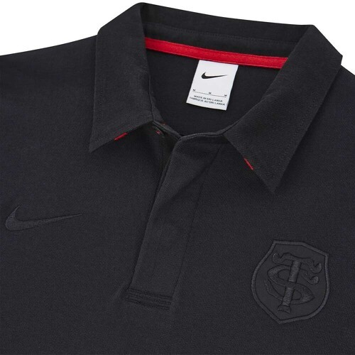 NIKE-Polo Manches Longues Héritage Noir Stade Toulousain 2023/2024-2