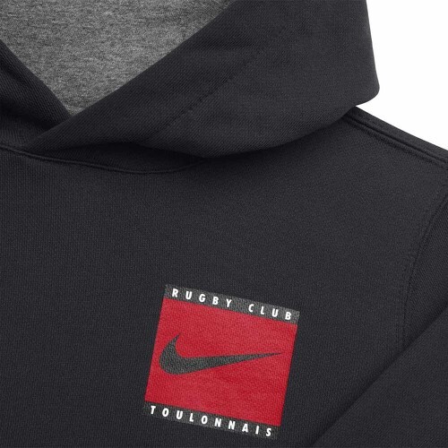 NIKE-Sweat Capuche Enfant FT Noir RC Toulon 2023/2024-2