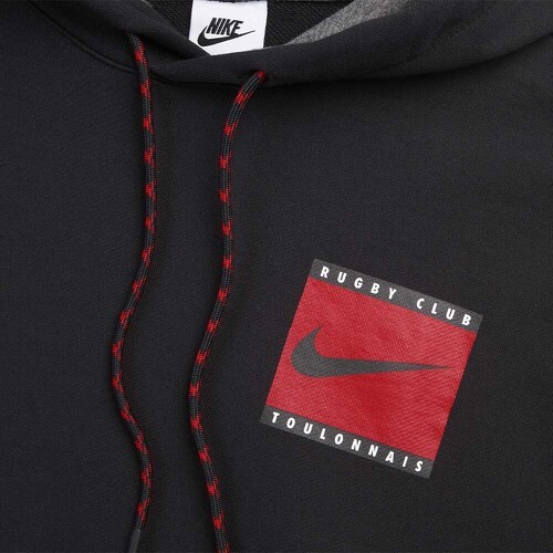 NIKE-Sweat Capuche FT Noir RC Toulon 2023/2024-2