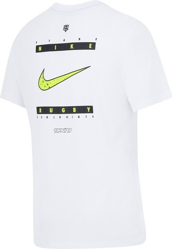 NIKE-T-Shirt Graphic 3 Blanc Stade Toulousain 2023/2024-1