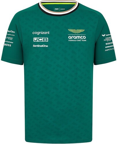 ASTON MARTIN F1 TEAM-T-shirt pilote Fernando Alonso Aston Martin Officiel Formule 1 Enfant Vert-1