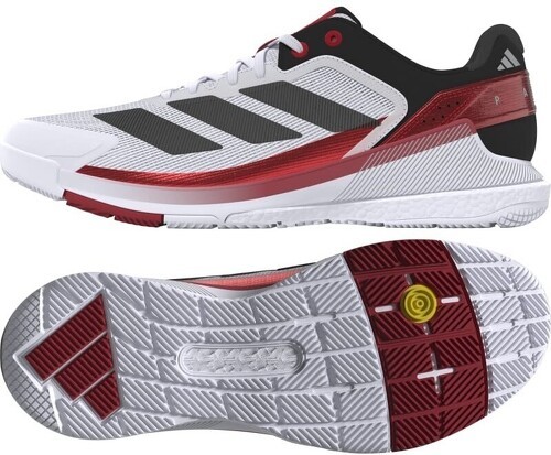 adidas Performance-CRAZYQUICK BOOST PADEL M FTWR WHITE/CORE BLACK/LUCID RED-1