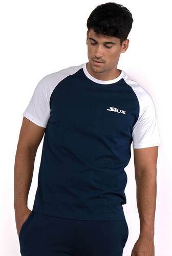 Siux-Siux - T-shirt de padel Comber Marine/Blanc-image-1