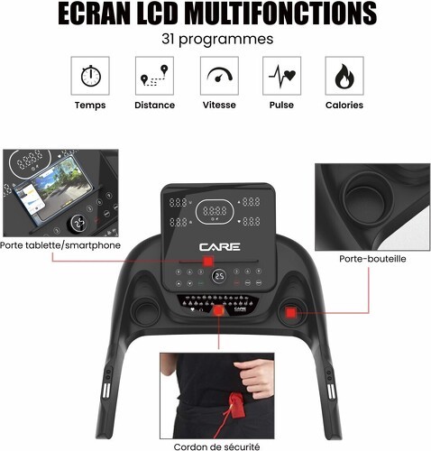 Care-Tapis de course connecté - 18km/h - CARE - CROSSER - KINOMAP-4