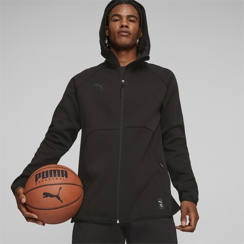 PUMA-Veste de survêtement Puma Hoops Team Dime-1