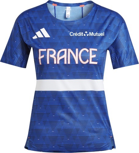 adidas Performance-T-shirt équipe de France athlétisme Femmes-image-1