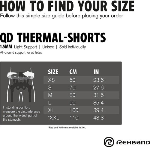 Rehband-X-RX Thermal Lifting Shorts R3 1.5mm-4