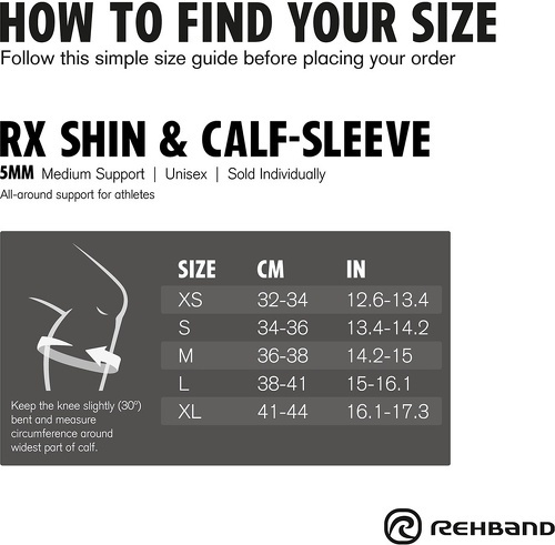 Rehband-Rehband Rx Shin&calf Sleeve 5 Mm-4