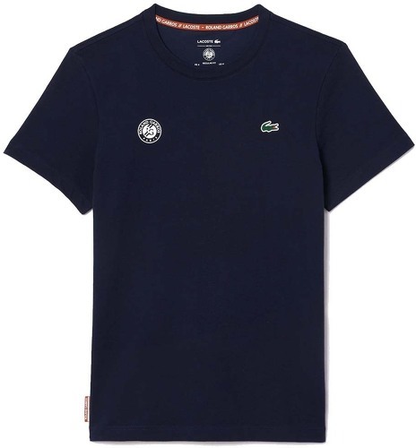 LACOSTE-T-Shirt Lacoste Tennis Roland Garros Bleu Marine-image-1