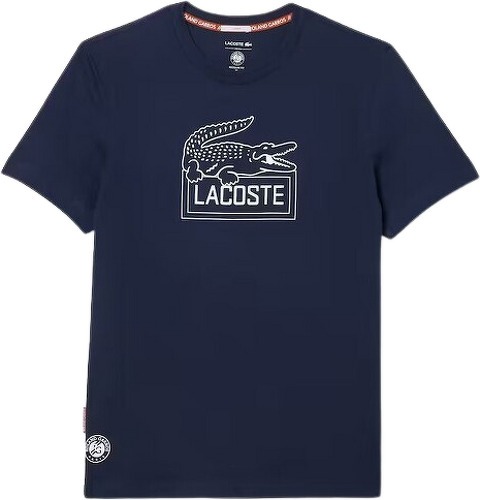 LACOSTE-T-Shirt Lacoste Sport Roland Garros Unisex Bleu Marine-image-1