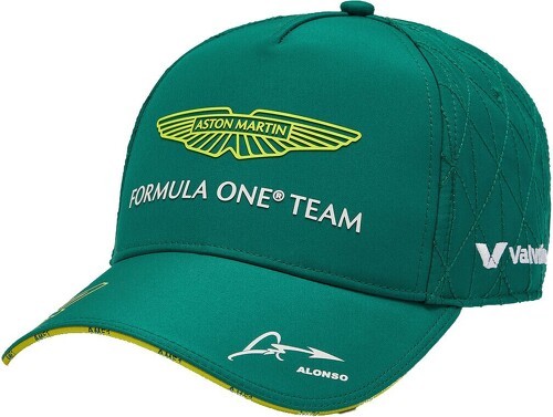 ASTON MARTIN F1 TEAM-Casquette de pilote Fernando Alonso Aston Martin Officiel Formule 1 Adulte Vert Taille Unique-1