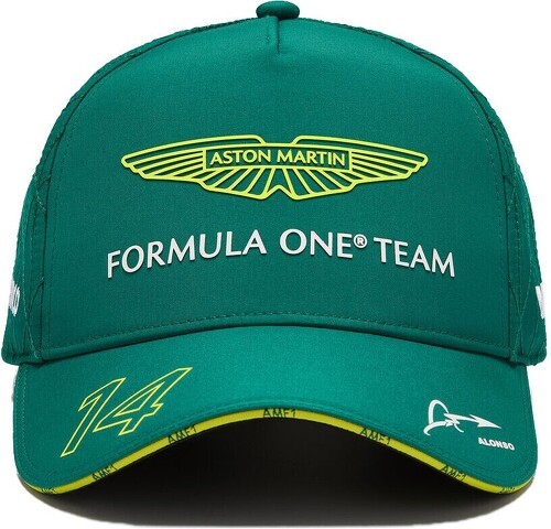 ASTON MARTIN F1 TEAM-Casquette de pilote Fernando Alonso Aston Martin Officiel Formule 1 Adulte Vert Taille Unique-2