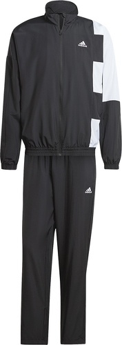 adidas-Colourblocking Herren Trainingsanzug schwarz/weiß S-image-1