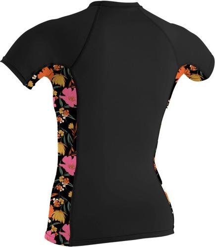 O’NEILL-O'Neill Femmes Side Print Short Sleeve Rash Guard - Black /-1