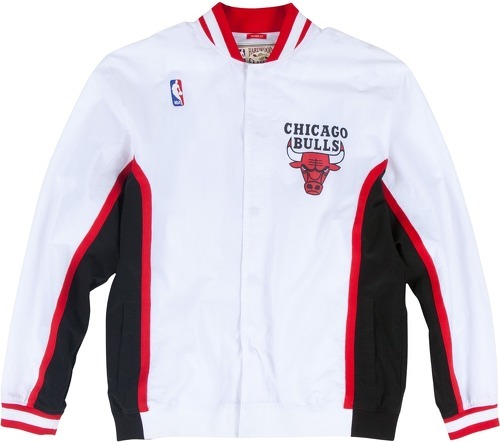 Mitchell & Ness-M&N Authentic Warm Up Veste Chicago Bulls 1992-93 blanc-0