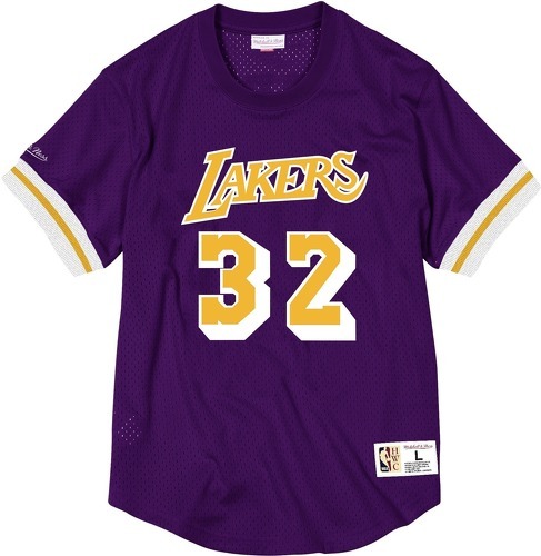 Mitchell & Ness-Maillot En Maille Avec Nom Et Numéro Los Angeles Lakers Magic Johnson-0