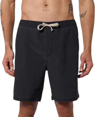 Mystic-Mystic Hommes The Volley Hybrid Short - Black-2