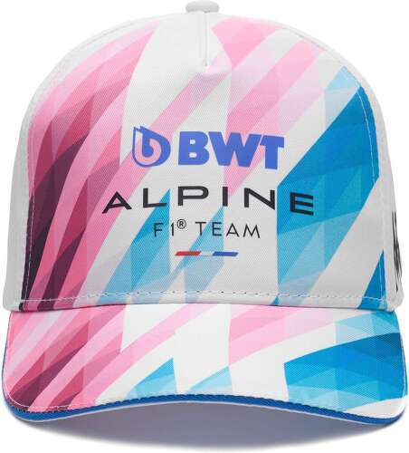 KAPPA-Casquette Adoc BWT Alpine F1 Team Blanc Bleu Rose-image-1