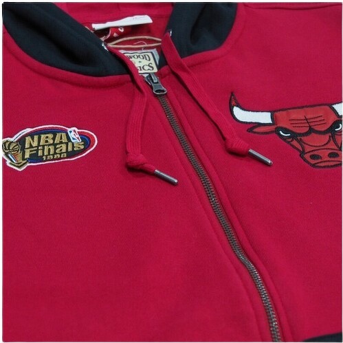 Mitchell & Ness-MITCHELL & NESS FELPA CON CAPPUCCIO NBA CHICAGO BULLS-1