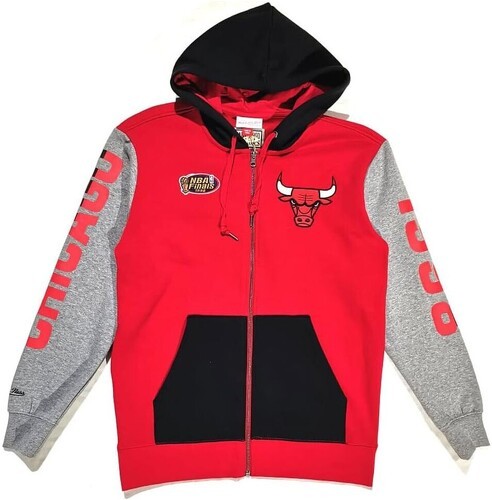 Mitchell & Ness-MITCHELL & NESS FELPA CON CAPPUCCIO NBA CHICAGO BULLS-2