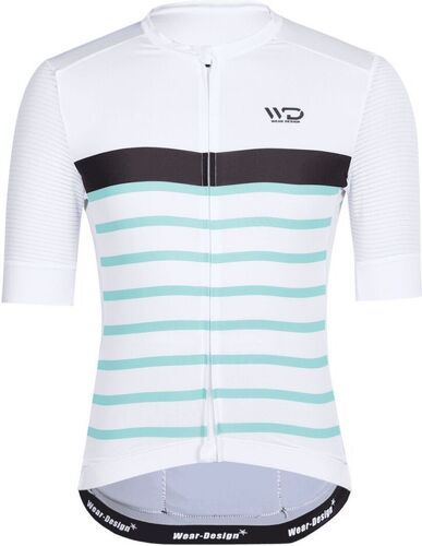 WEAR DESIGN-Wear design maillot pro light blanc et vert d eau maillot vélo femme-image-1