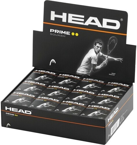 HEAD-Balle de squash avec double point jaune Head Prime (x12)-0