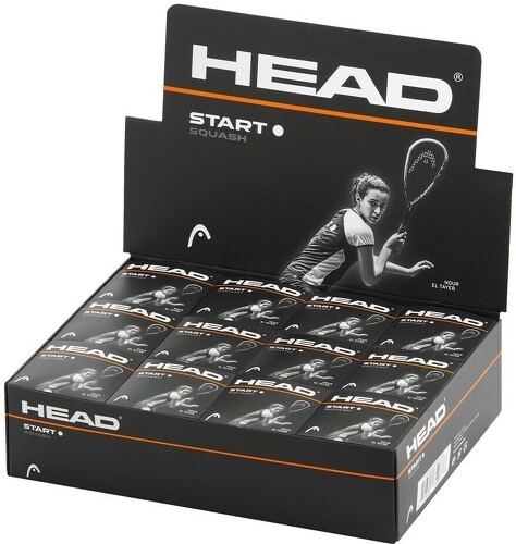 HEAD-Balle de squash avec point blanc simple Head Start (x12)-image-1