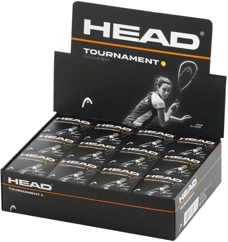 HEAD-Balle de squash avec point jaune simple Head Tournament (x12)-image-1