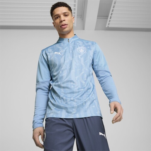 PUMA-Haut D’Avant Match 1/4 Zip Manchester City-3