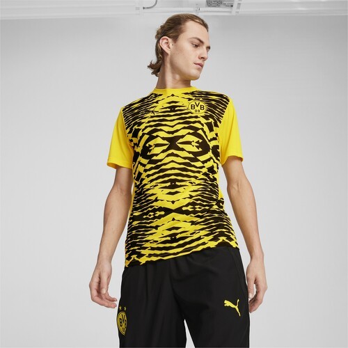 PUMA-Maillot d’avant-match à manches courtes Borussia Dortmund Homme-3